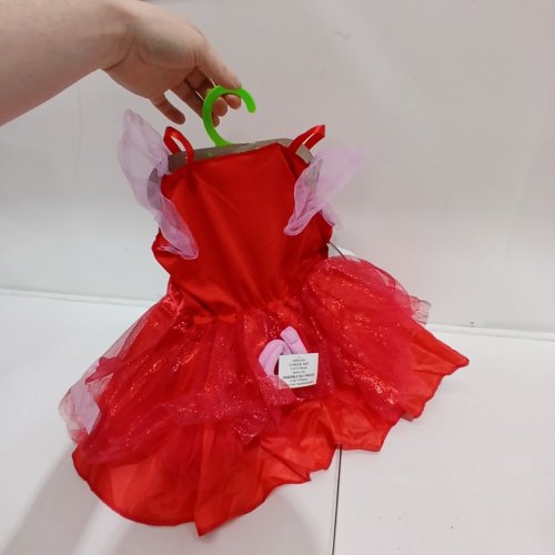 3PC GIRL'S DISGUISE PEPPA PIG TODDLER COSTUME - 2T - RED/PINK (STYLE: 120699M) image 4