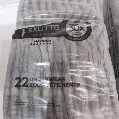 44PK DEPEND ADULT FRESH PROTECTION DISPOSABLE - XXL - GREY image 3