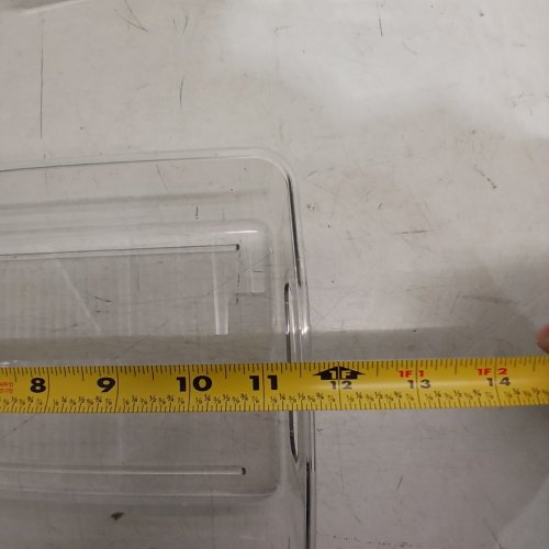 8PK PLASTIC ORGANIZER BINS - 12" X 7" X 3" - CLEAR image 5