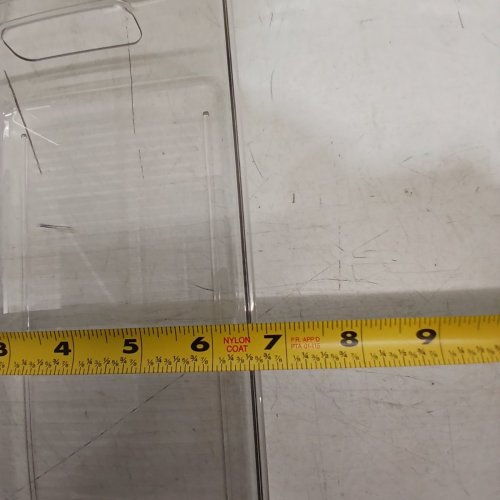 8PK PLASTIC ORGANIZER BINS - 12" X 7" X 3" - CLEAR image 6