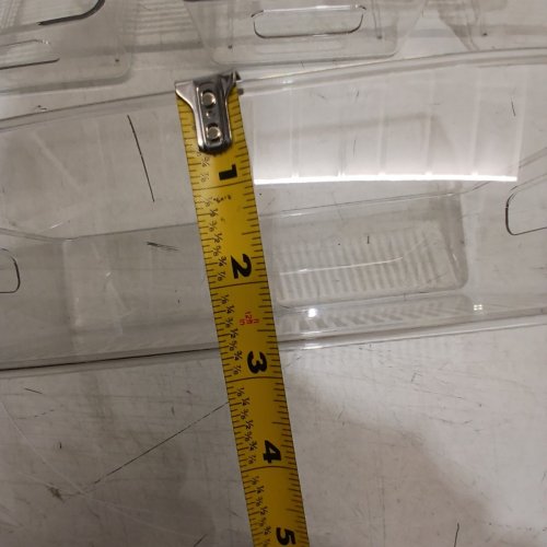 8PK PLASTIC ORGANIZER BINS - 12" X 7" X 3" - CLEAR image 7
