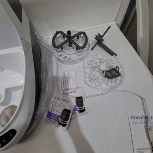 BABYBREZZA BOTTLE WASHER PRO 3-IN-1 WASHER/STERILIZER/DRYER - HOLDS 4 BOTTLES - BLACK/WHITE (MODEL: BRZ0103) image 4
