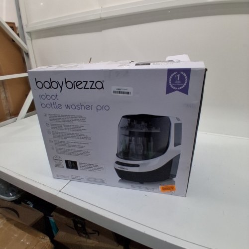 BABYBREZZA BOTTLE WASHER PRO 3-IN-1 WASHER/STERILIZER/DRYER - HOLDS 4 BOTTLES - BLACK/WHITE (MODEL: BRZ0103) image 5