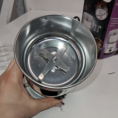 MULTIFUNCTION STAINLESS STEEL ELECTRIC GRINDER 50GRAM image 3