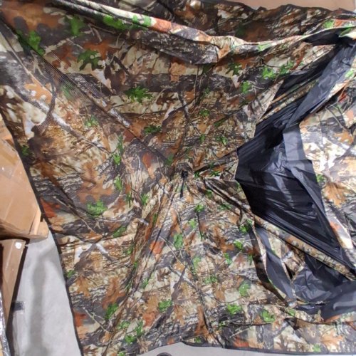 FUNHORUN HUNTING BLIND 270/360 DEGREE SEE THROUGH GROUND BLIND - 58" X 58" X 66" - CAMO image 3