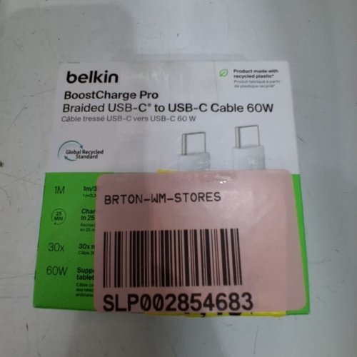BELKIN USB-A TO USB-C CABLE - 3.3FEET- WHITE image 3