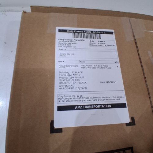 CRAIG FRAMES PICTURE FRAME - 12" X 15" - BLACK image 2