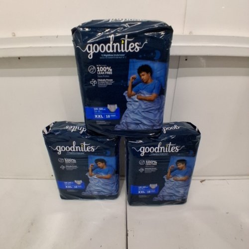 54PK GOODNITES BOYS' NIGHTTIME UNDERWEAR QUICK ABSORB PROTECTION - XXL - 120-165LBS image 2