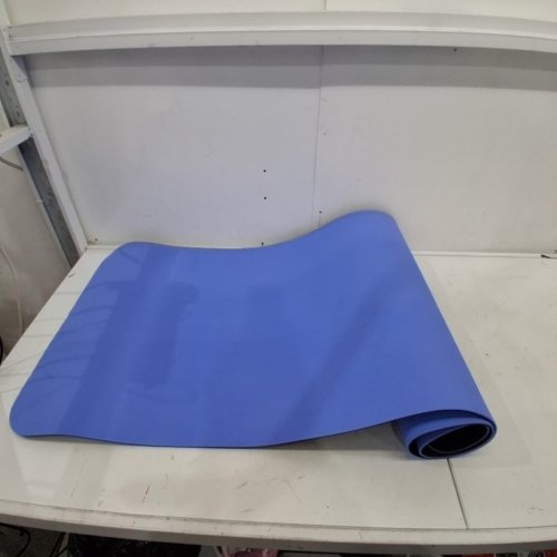 ADIDAS DOUBLE SIDED YOGA MAT - 72" X 24" - BLUE/BLACK - (MODEL: 1934664) image 2