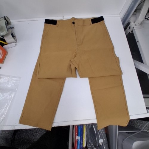MENS COMFORTABLE DRESS/CASUAL PANT - FITS LIKE MEDIUM - TAN/KHAKI *SEE NOTES* image 3