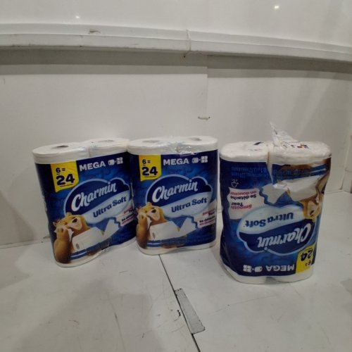 18PK CHARMIN ULTRA STRONG MEGA ROLLS TOILET PAPER - 242 SHEETS PER ROLL - WHITE - (MODEL: ‎100 30772 08798) image 2