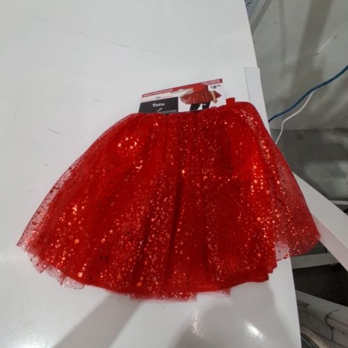 GIRL'S WAY TO CELEBRATE! SEQUIN TUTU - SMALL/MEDIUM - RED image 3