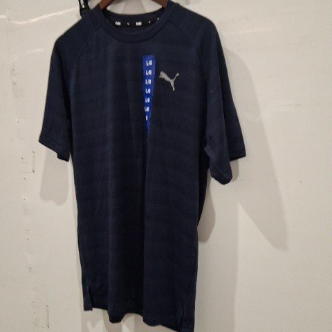 MEN'S PUMA ACTIVE T-SHIRT - LARGE - NAVY (STYLE: 1329310) image 2