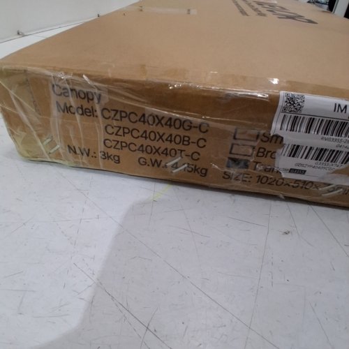 OUTDOOR DOOR CANOPY AWNING COVER SNOW/RAIN GUARD - 38" X 40" - BLACK/TRANSPARENT (MODEL: CZPC40X40T-C) image 2