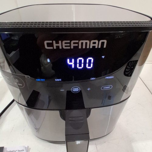CHEFMAN TURBOFRY TOUCH AIR FRYER - 8QT - STAINLESS STEEL/BLACK (MODEL: RJ38-SS-8T-AM) image 2