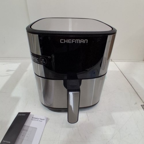 CHEFMAN TURBOFRY TOUCH AIR FRYER - 8QT - STAINLESS STEEL/BLACK (MODEL: RJ38-SS-8T-AM) image 3