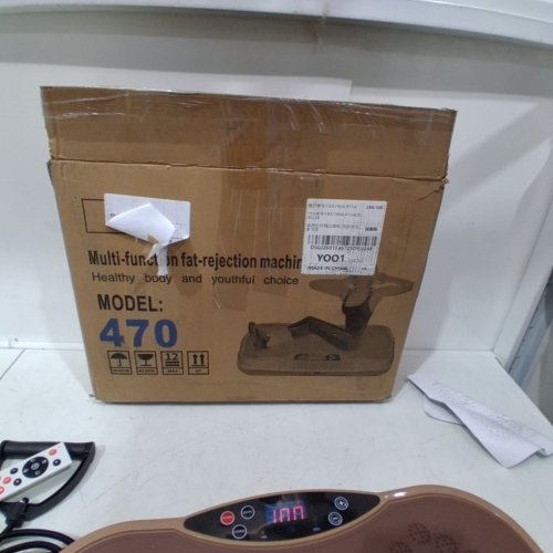 YOKELE FULL BODY WORKOUT FAT REJECTION MACHINE/VIBRATION PLATE WITH REMOTE CONTROL - ROSE GOLD (MODEL: 470) image 5