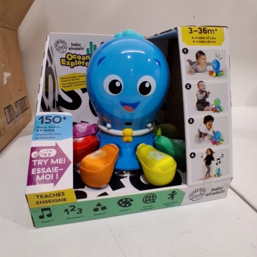 BABY EINSTEIN OCEAN EXPLORERS GO OPUS GO 4-IN-1 CRAWL & CHASE PAL - 3M-5Y - BLUE image 3
