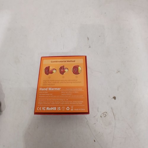 RECHARGEABLE PORTABLE HAND WARMER - 5200 MAH - RED / YELLOW (MODEL: BL-NSB01) image 4