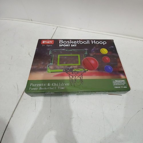 OKKIDY INDOOR LED SCOREBOARD BASKETBALL HOOP - GREEN (ITEM: 777-09G) image 2