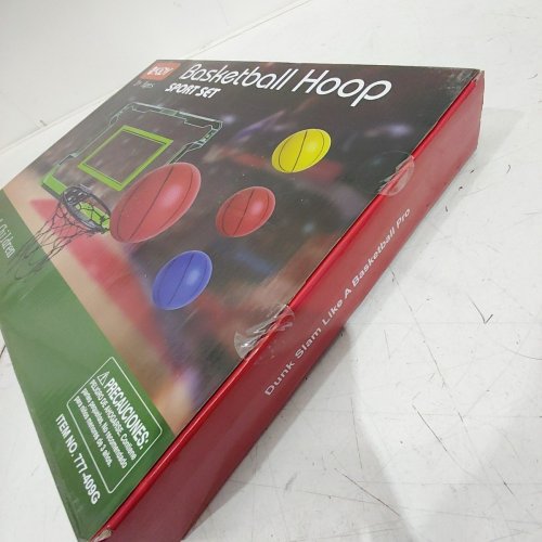 OKKIDY INDOOR LED SCOREBOARD BASKETBALL HOOP - GREEN (ITEM: 777-09G) image 3