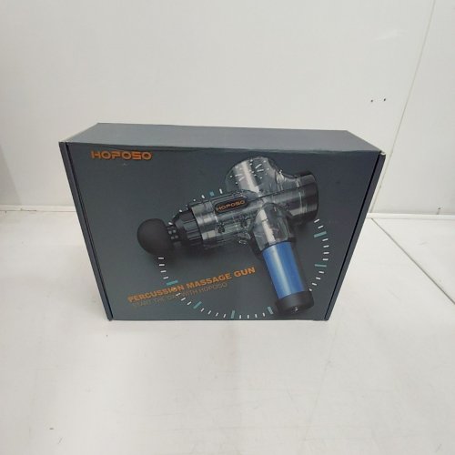 HOPOSO MASSAGE GUN DEEP TISSUE PERCUSSION MASSAGER 30 SPEED LEVEL - 8 MASSAGE HEADS- 4800RPM MAX -BLACK (MODEL: YL-MG001) image 4