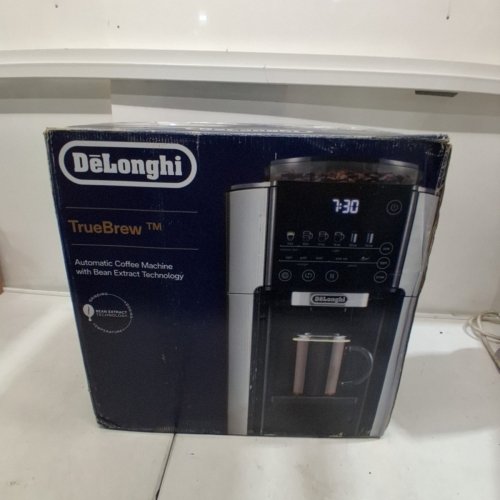 DELONGHI TRUEBREW HOT OR ICED SINGLE SERVE COFFEE MAKER WITH BUILT-IN GRINDER - BLACK/STAINLESS STEEL (MODEL: CAM51025MB) image 13