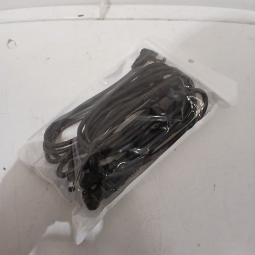 2PK VOLTKARE 4-WAY DC SPLITTER - 1 FEMALE TO 4 MALES ADAPTER POWER CORD -5.5MM - 12V - BLACK image 3