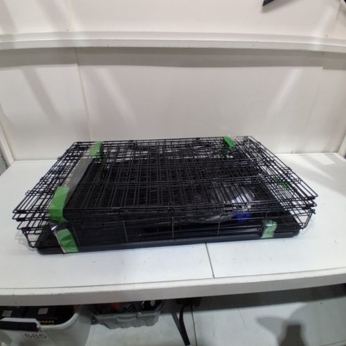AMAZON BASICS LARGE 3-TIER CAT CAGE PLAYPEN - 38" X 6" X 23" - BLACK image 2