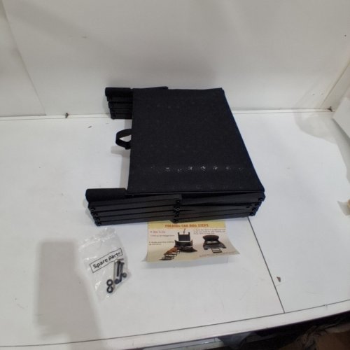 COLLAPSIBLE FOLDING CAR DOG STEPS STAIRS - 16" X 24" - BLACK image 4