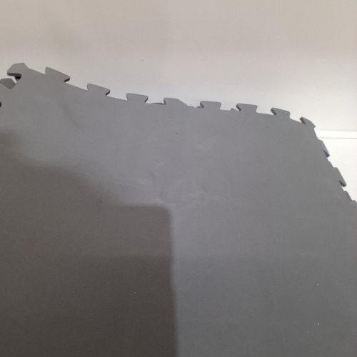 24PK SMOOTH PUZZLE EXERCISE MAT EVA FOAM INTERLOCKING TILES - 3/4" THICK - 24" X 24" - GREY image 3