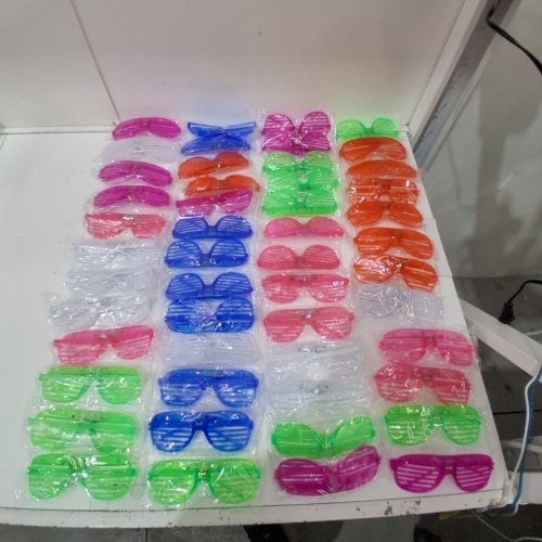50PK UNISEX LED LIGHT UP GLASSES - PARTY FAVORS - MULTI COLOUR image 3