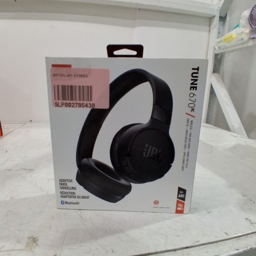 JBL TUNE 670NC BLUETOOTH WIRELESS HEADPHONES WITH ADAPTIVE NOISE CANCELLING AND HANDS-FREE CALLS - BLACK (MODEL: JBLT670NCBLUAM) image 6