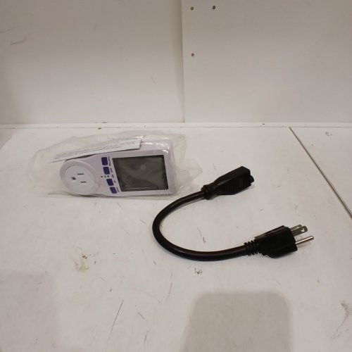 MECHEER UPGRADED WATTAGE METER, POWER METER WITH BACKLIGHT - OVERLOAD PROTECTION, 7 MODES - WHITE (MODEL: PM01-US) image 3