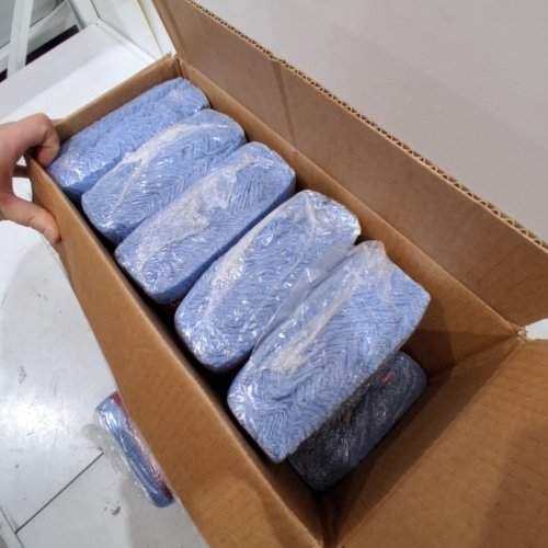 12PK CARLISLE 4-PLY COTTON BLEND LOOP-END MOP - LARGE - BLUE (MODEL: 369454B14) image 5
