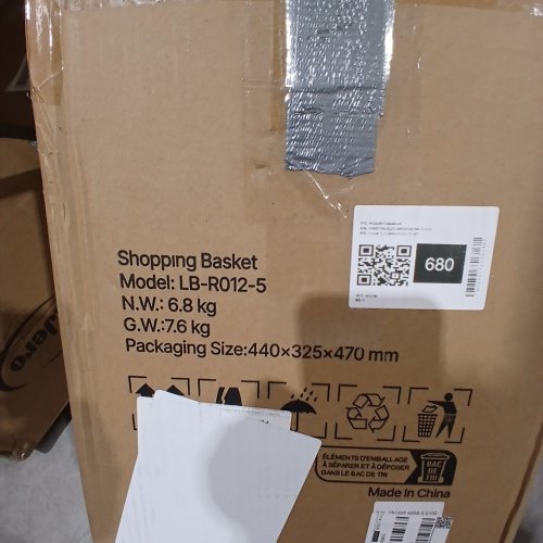 12PK VEVOR SHOPPING BASKETS - 21L, 20LBS MAX - RED (MODEL: LB-R012-5) image 2