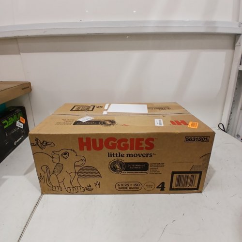 150PK HUGGIES LITTLE MOVERS DIAPERS - SIZE 4 - WHITE image 2