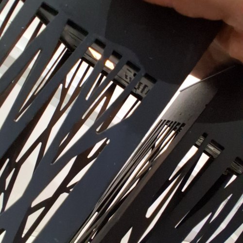 2PK NATURALLY SOLAR PATHWAY BOLLARD LED LIGHT SET - 20LM - 3.5" X 3.5" X 31.8" - BLACK (ITEM: 1600221) image 3