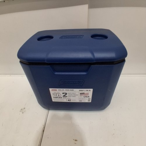 COLEMAN PORTABLE HARD COOLER / CHILLER - 30QT - SAPPHIRE BLUE (MODEL : 2226954) image 2