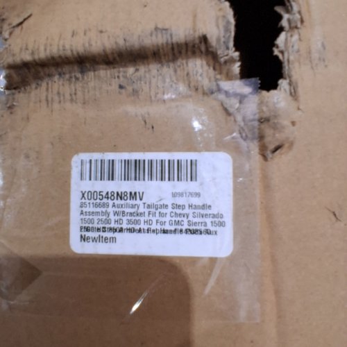 AUXILIARY TAILGATE STEP HANDLE ASSEMBLY WITH BRACKET - BLACK (ITEM: 85116689) image 2