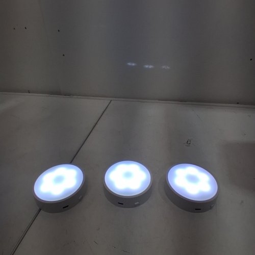3PK GOODCAL.FUN RGB RECHARGEABLE TAP LIGHTS - WHITE (MODEL: GDCL006) image 2