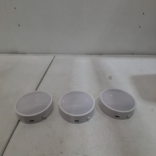 3PK GOODCAL.FUN RGB RECHARGEABLE TAP LIGHTS - WHITE (MODEL: GDCL006) image 3