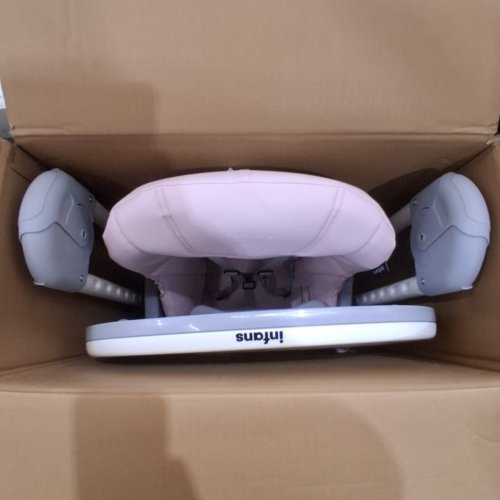 INFANS BABY/TODDLER FOLDABLE & ADJUSTABLE HIGH CHAIR WITH REMOVEABLE DOUBLE-LAYER TRAY - 50LBS MAX - PINK/WHITE - (MODEL: BB5589PI) image 4
