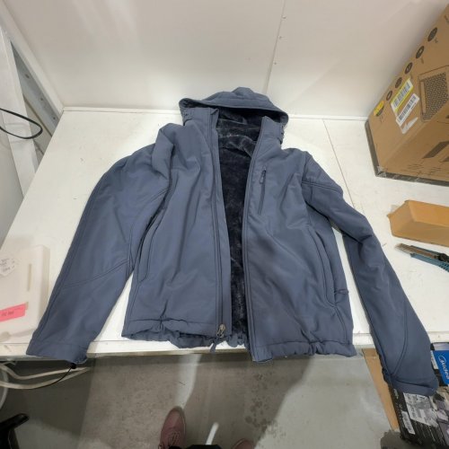 MEN OUTDOOR VENTURE LIGHTWEIGHT SOFTSHELL FLEECE LINED HOODED JACKET - MEDIUM - LOYAL BLUE - (STYLE:22SF1229-013) image 2