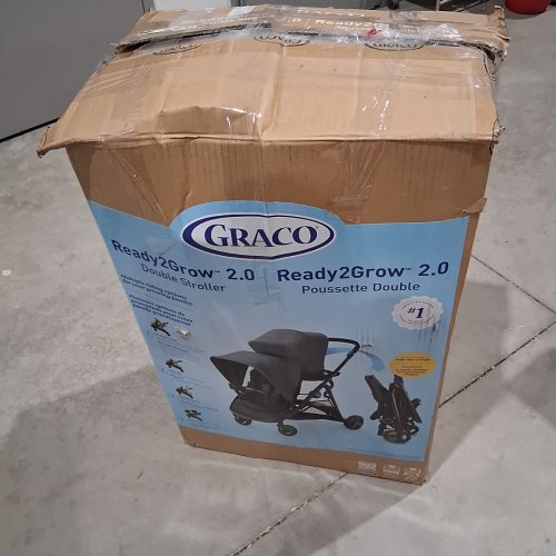 GRACO READY2GROW MULTI-USE 2.0 DOUBLE STROLLER - 40-50 LB CAPACITY - BLACK/DARK GREY (MODEL: 2140042) image 6