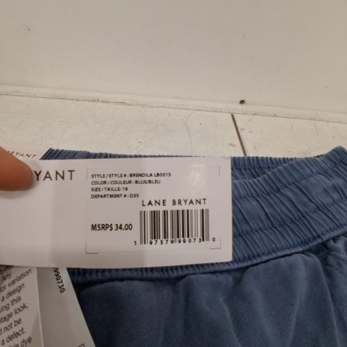 WOMENS LANE BRYANT PULL ON PANT - SIZE:16 - BLUE (STYLE: BRENDILALB0015) image 3