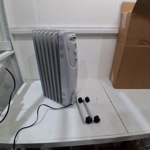 PELONIS PORTABLE ELECTRIC OIL FILLED RADIATOR WITH CASTOR WHEELS AND TIP OVER PROTECTION - 1500W - 120V - 250SQFT - WHITE (MODEL: PHO15A2AGW) image 5