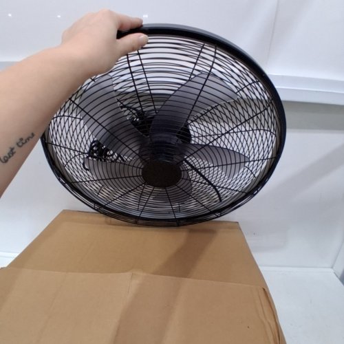 AHAWILL OUTDOOR PLUG IN PATIO CEILING FAN - 20" - BLACK - (MODEL: 2044-OUTDOOR-BLACK) image 3