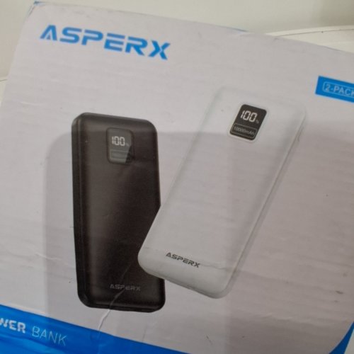 ASPERX PORTABLE CHARGER BUILT-IN USB C CABLES - 10000MAH - BLACK (MODEL: AX1011) image 5