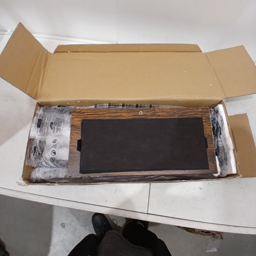 2PK SONGMICS BELLAH COLLECTION SIDE TABLES WITH LED LIGTHS AND CHARGERING STATIONS - BROWN (MODEL: LGS012K101) image 2
